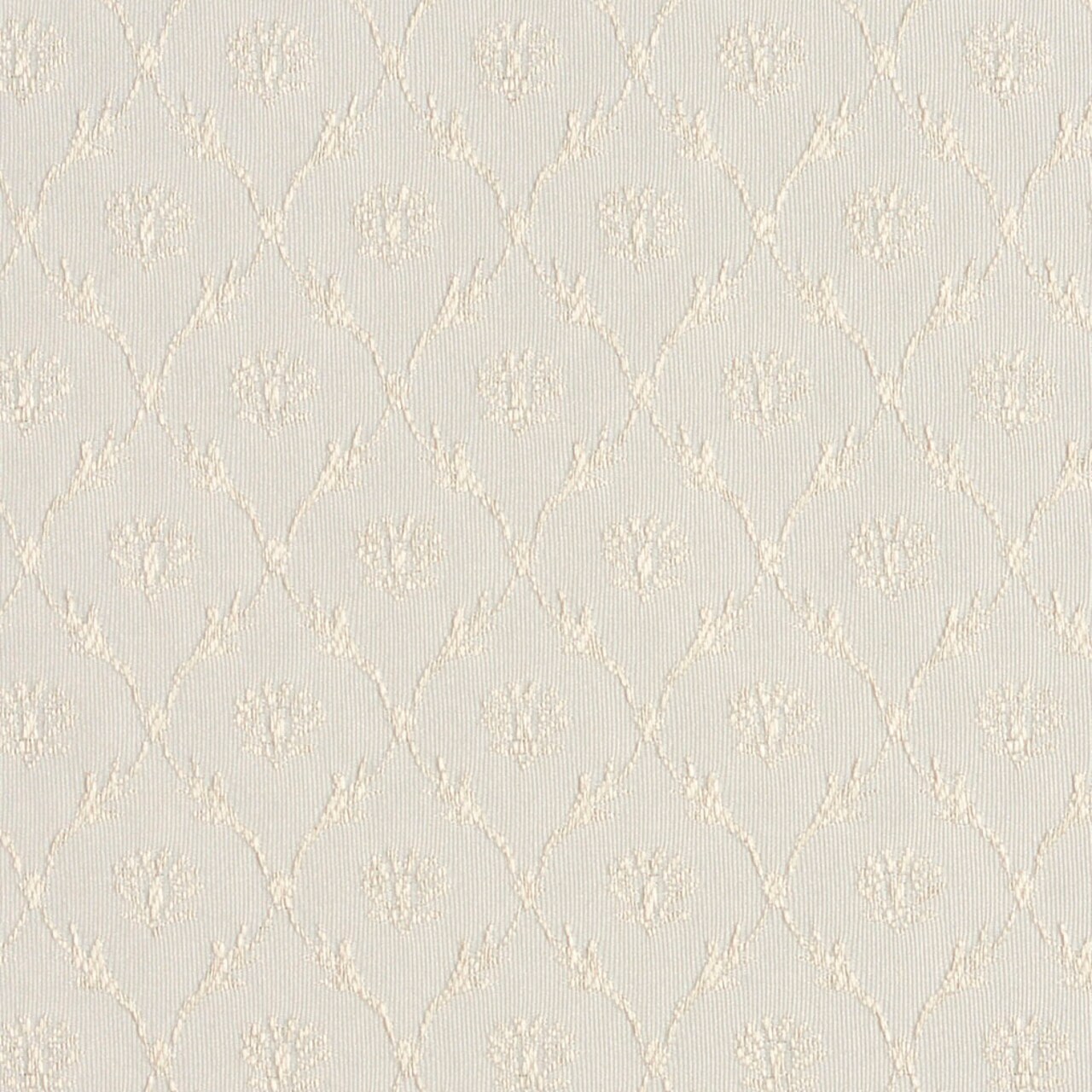 Oyster/Trellis - White & Ivory Abstract & Geometric,Diamonds,Small Scale Upholstery Fabric 54 Inches"